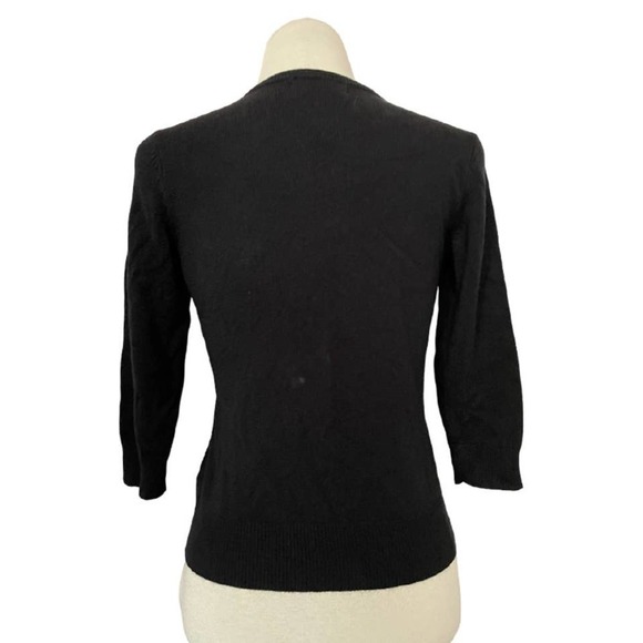 NEW York & Company Rhinestone Front Black Sweater Size S - Picture 3 of 8